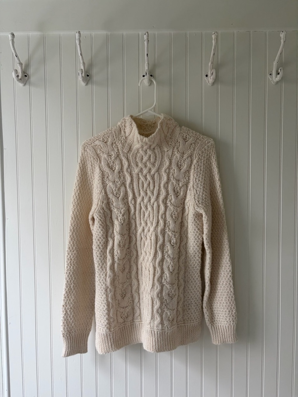 Ralph Lauren Cream Cable Knit Sweater